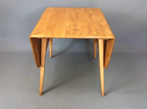 Mid Century Rectangular Drop Leaf Dining Table dining table Antique Furniture 8