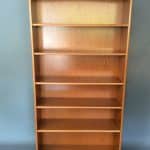Mid Century Tall Teak Bookcase bookcase Antique Bookcases