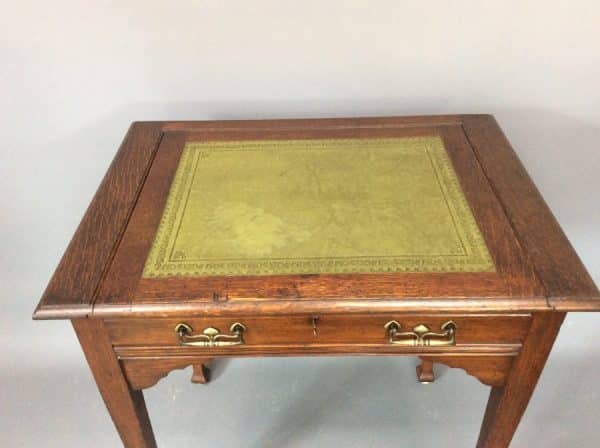 Arts & Crafts Stones Patent Oak Desk c1900 - Image 4