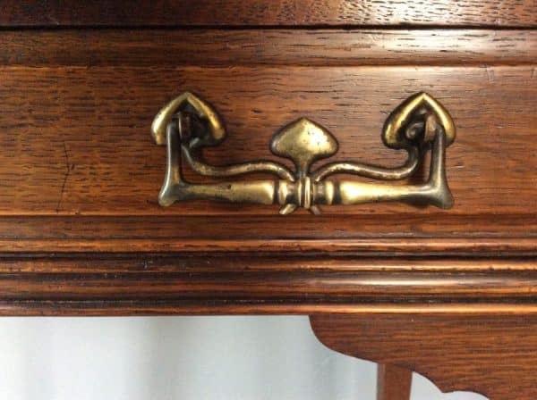 Arts & Crafts Stones Patent Oak Desk c1900 - Image 10