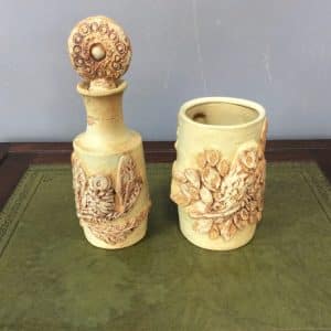 Bernard Rooke Owl Vase and Owl Lidded Jar Bernard Rooke Antique Ceramics