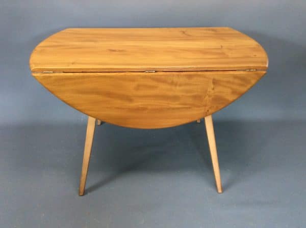 Mid Century Ercol Oval Drop Leaf Dining Table - Image 3
