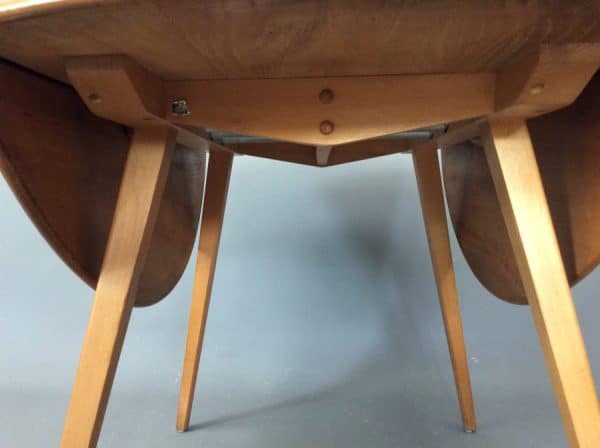 Mid Century Ercol Oval Drop Leaf Dining Table dining table Antique Furniture 8