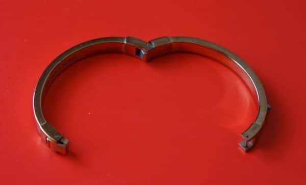 SALE - Vintage Attwood & Sawyer Gold Plated Gem Set Bangle - Boxed - Image 6