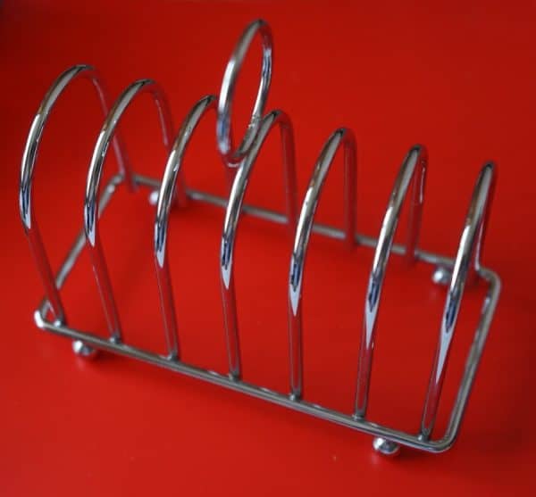 Vintage Chrome Six Bar Letter / Toast Rack - Image 2