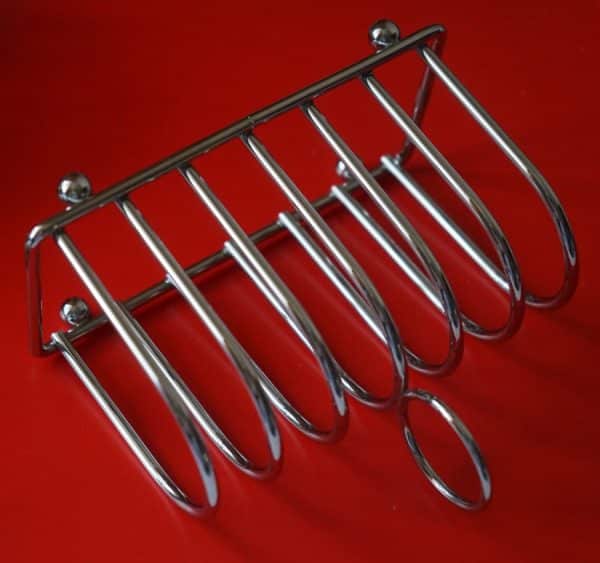 Vintage Chrome Six Bar Letter / Toast Rack - Image 3