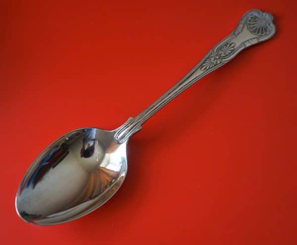 Pair of Vintage EPNS A1 Kings Pattern Serving Spoons - Image 2
