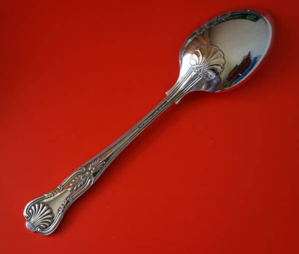 Pair of Vintage EPNS A1 Kings Pattern Serving Spoons Boxed Silver Butter Knife Antique Silver 5