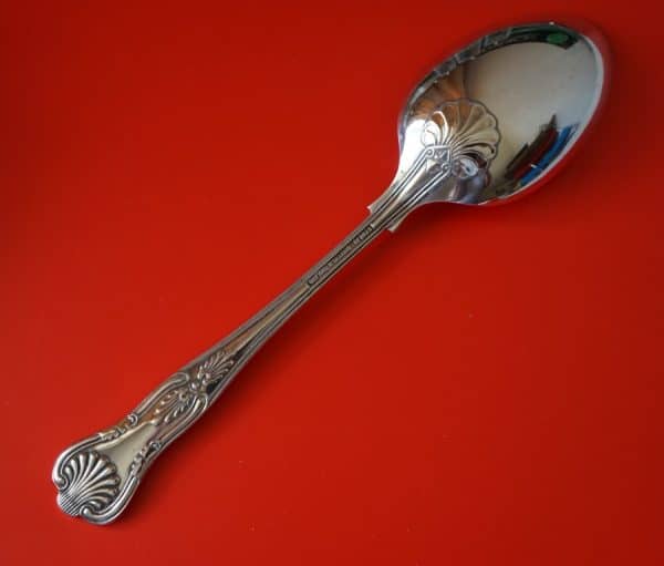 Pair of Vintage EPNS A1 Kings Pattern Serving Spoons - Image 3