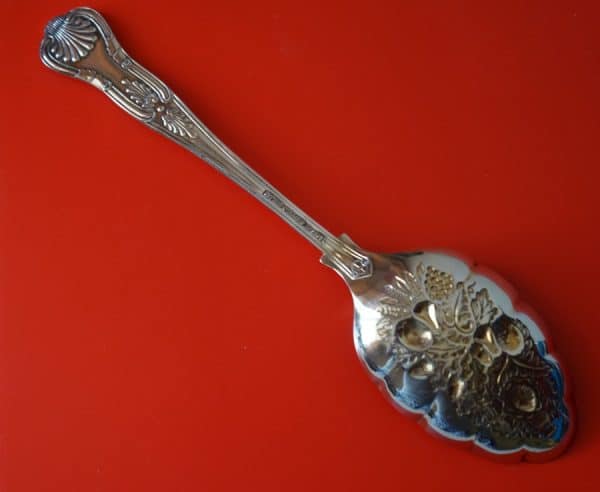 Large Sheffield E P N S Berry Spoon with Gilded Bowl – Collectable Item Boxed Berry Spoon Antique Silver 5