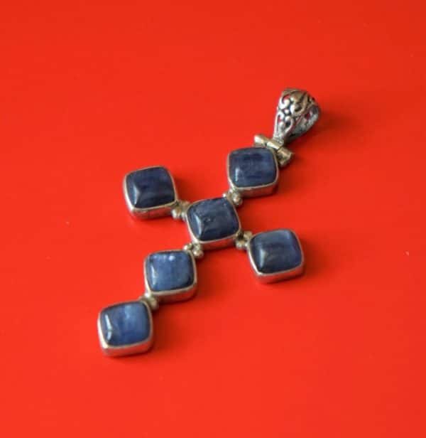 Two Silver Gem Set Crucifix Pendants - Boxed / Ideal Gift / Present - Image 2