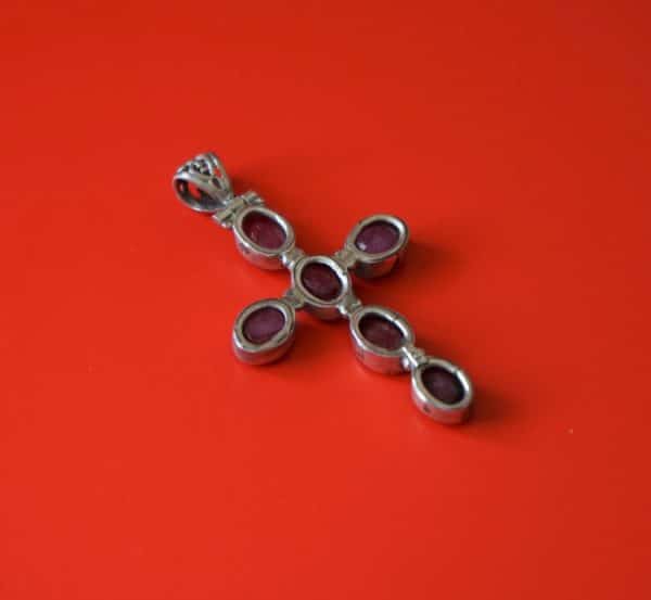 Two Silver Gem Set Crucifix Pendants - Boxed / Ideal Gift / Present - Image 5
