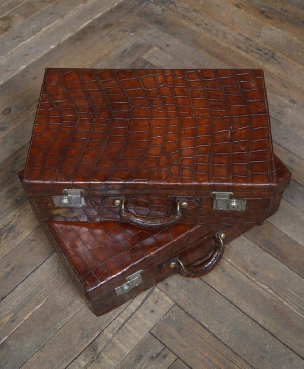Pair Of Cawnpore Faux Crocodile Cases SAI2991 - Image 10