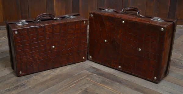 Pair Of Cawnpore Faux Crocodile Cases SAI2991 - Image 9