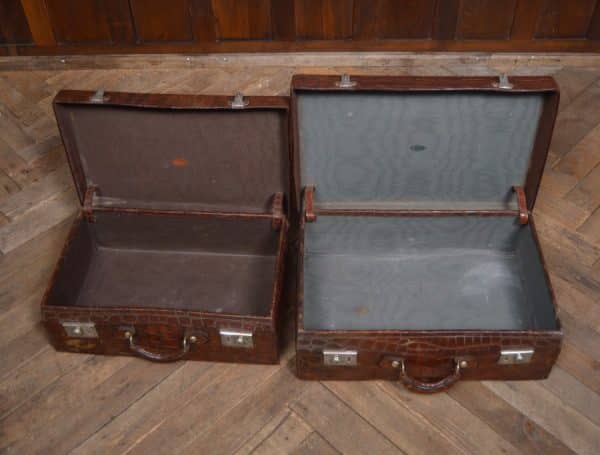 Pair Of Cawnpore Faux Crocodile Cases SAI2991 - Image 6