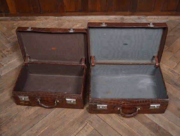 Pair Of Cawnpore Faux Crocodile Cases SAI2991 Miscellaneous 8