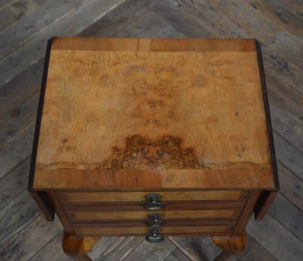 Edwardian Walnut Pot Cupboard/ Bedside Cabinet SAI3012 - Image 4