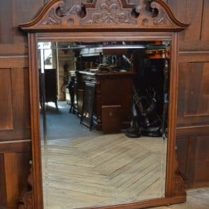 Victorian Oak Over Mantle Mirror SAI2986 Antique Mirrors