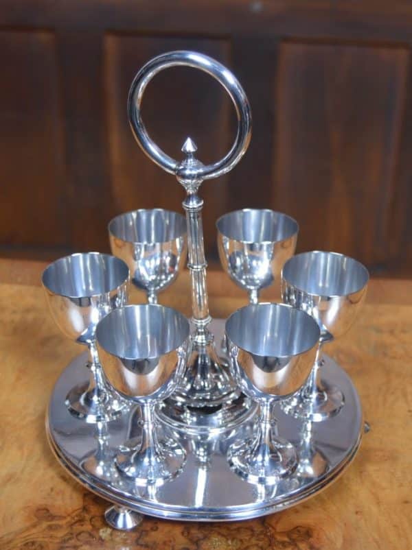Edwardian EPNS Egg Cup Set SAI3010 - Image 6