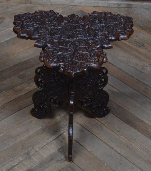 Middle Eastern Carved Hardwood Folding Table SAI3028 Antique Furniture 12
