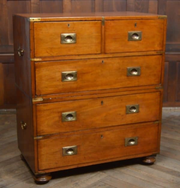 Victorian Mahogany Campaign Chest SAI2993 Antique Draws 5