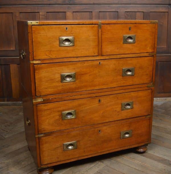 Victorian Mahogany Campaign Chest SAI2993 - Image 4