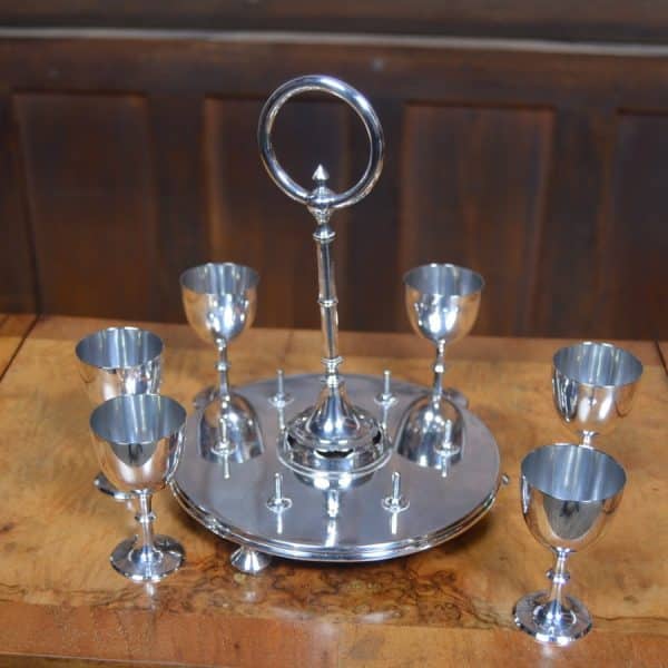 Edwardian EPNS Egg Cup Set SAI3010 - Image 4