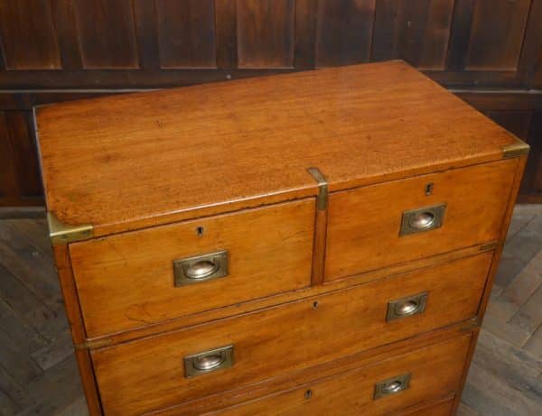 Victorian Mahogany Campaign Chest SAI2993 Antique Draws 19