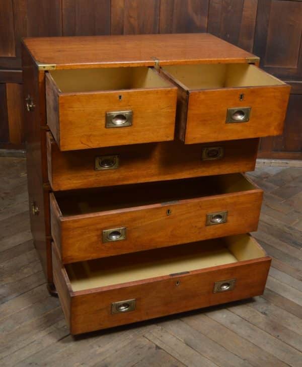 Victorian Mahogany Campaign Chest SAI2993 Antique Draws 18