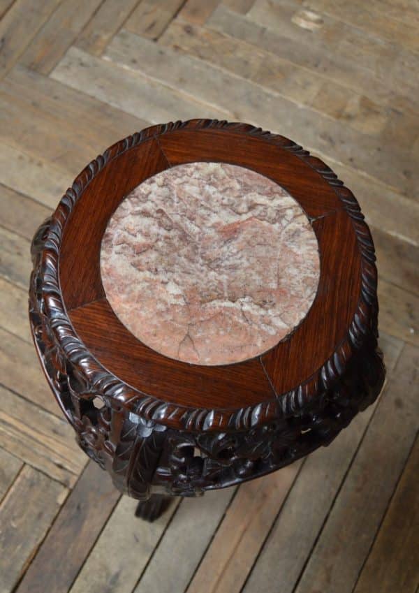Chinese Marble Top Plant Stand SAI2979 - Image 4