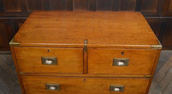 Victorian Mahogany Campaign Chest SAI2993 Antique Draws 15