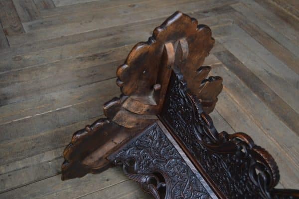 Middle Eastern Carved Hardwood Folding Table SAI3028 Antique Furniture 4