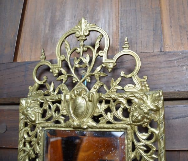 Edwardian Brass Mirrored Wall Sconce SAI2980 Antique Mirrors 5