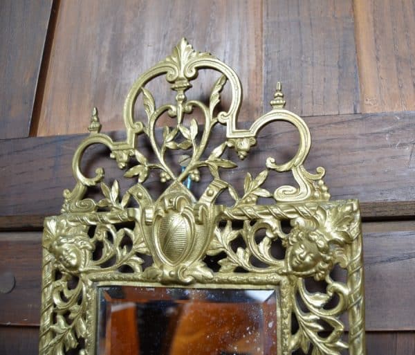 Edwardian Brass Mirrored Wall Sconce SAI2980 - Image 3