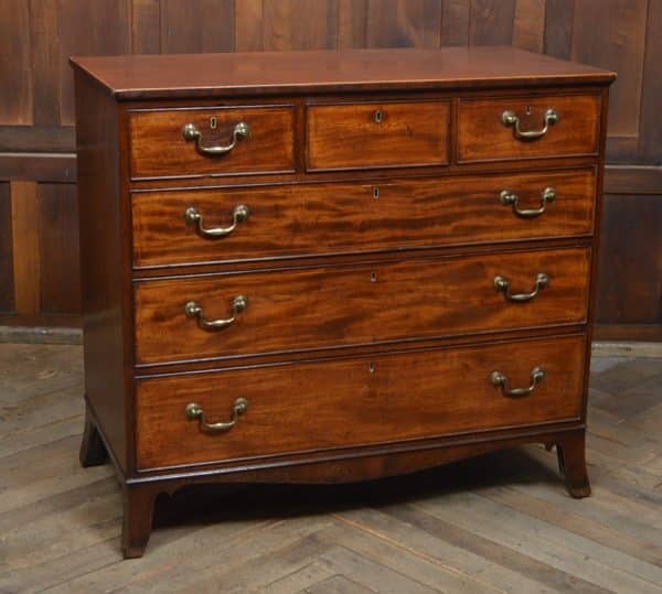 Georgian 3 Over 3 Chest Of Drawers SAI2987 Antique Draws 3