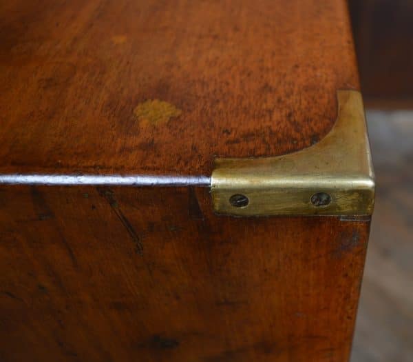 Victorian Mahogany Campaign Chest SAI2993 - Image 8
