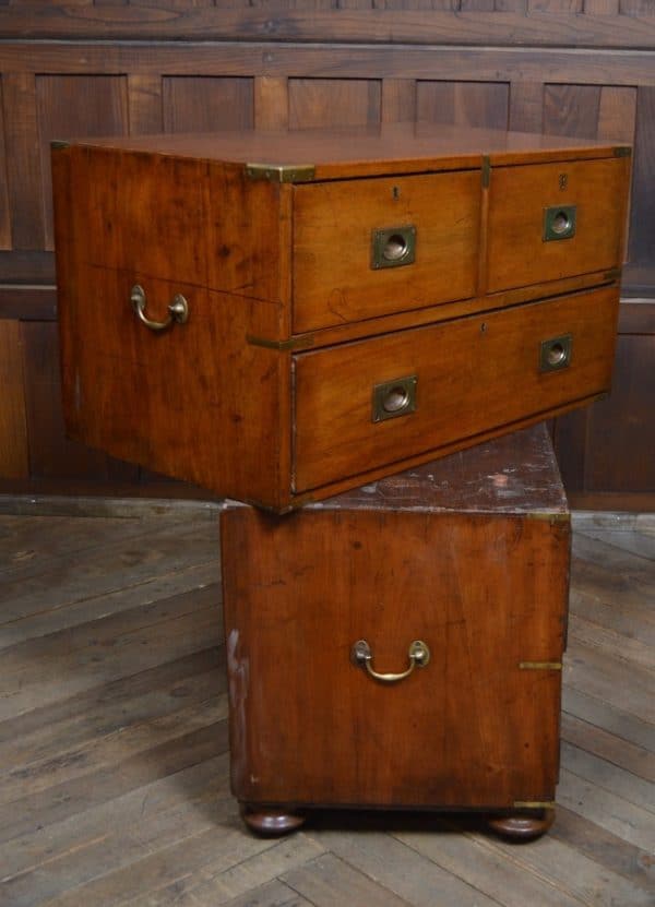 Victorian Mahogany Campaign Chest SAI2993 Antique Draws 9