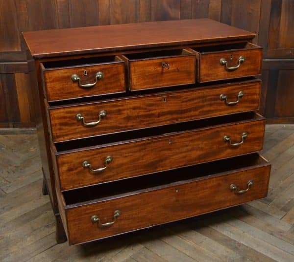 Georgian 3 Over 3 Chest Of Drawers SAI2987 Antique Draws 5