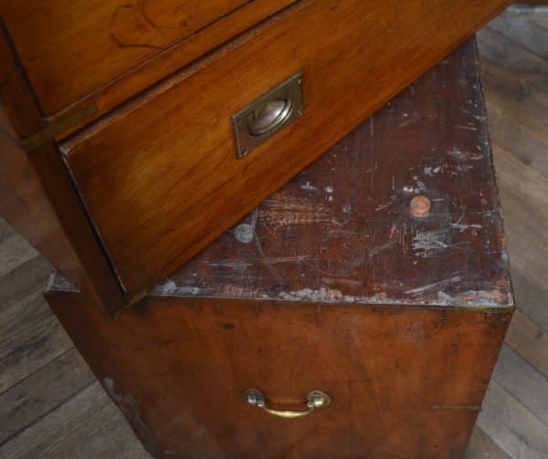 Victorian Mahogany Campaign Chest SAI2993 - Image 6