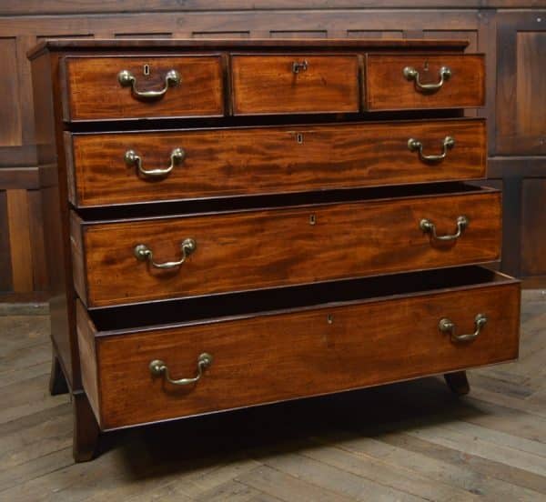 Georgian 3 Over 3 Chest Of Drawers SAI2987 - Image 4