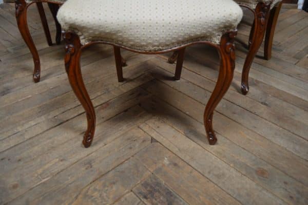Set Of 8 Victorian Walnut Dining Chairs SAI3016 Antique Chairs 9