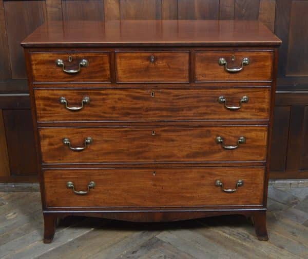 Georgian 3 Over 3 Chest Of Drawers SAI2987 - Image 11