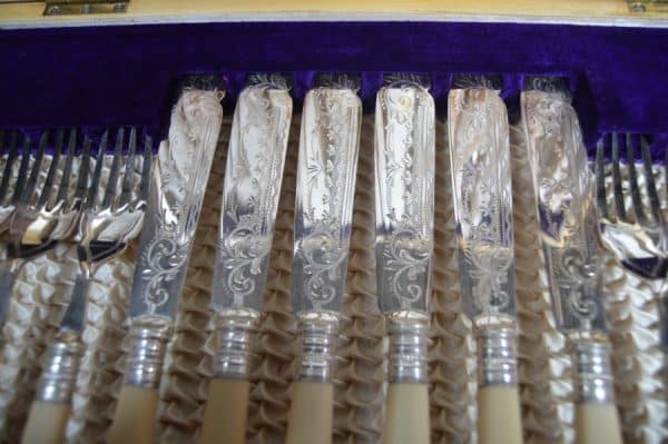 12 Piece Fish Cutlery Set SAI3003 Antique Boxes 8