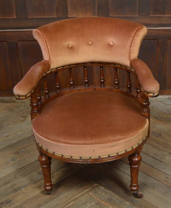 Victorian Mahogany Tub Chair SAI3013 - Image 8
