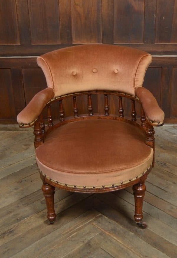 Victorian Mahogany Tub Chair SAI3013 - Image 7