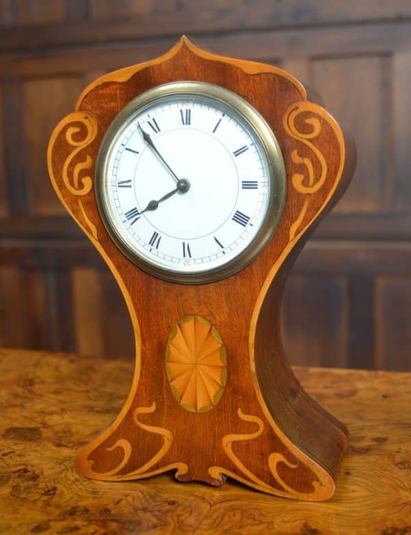 Edwardian Mahogany Mantle Clock SAI3030 Antique Clocks 3
