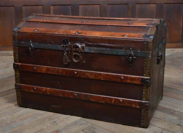 Vintage Canvas Domed Trunk SAI2977