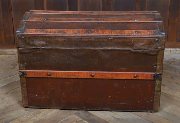 Vintage Canvas Domed Trunk SAI2977 - Image 5