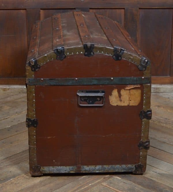 Vintage Canvas Domed Trunk SAI2977 - Image 4