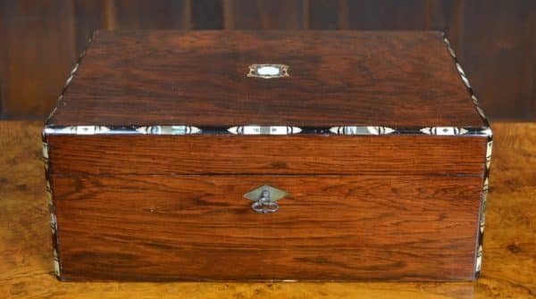 Victorian Rosewood Sewing / Jewellery Box SAI3033 Antique Boxes 11